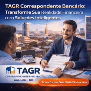 Correspondente bancário TAGR oferecendo soluções financeiras inteligentes em Anápolis GO